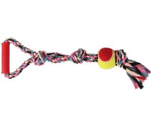 TRIXIE Corda gioco in cotone e poliestere con palla da tennis