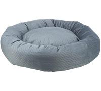 TRIXIE Cuccia per cani Alena 50 ø cm in blu-grigio - lettino rotondo con rivestimento in morbido velluto per cani di piccola taglia, cuscino integrato saldamente fondo antiscivolo, morbido e lavabile