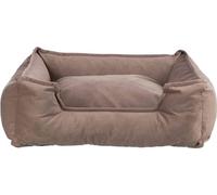 TRIXIE Cuccia per cani Talia, 80 x 65 cm, colore marrone, accogliente cuscino per cani con fine velluto, per cani di taglia media, antiscivolo e lavabile, 37816
