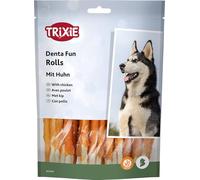 Trixie Denta Fun rotolini da Masticare Pollo - Snack Dentale per Cani - Gustoso Snack al Pollo Senza glutine - sostiene l'igiene Orale del Cane - 30 Pezzi, 12 cm - 240 g