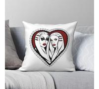 Trixie e Katya Drag Queen, federa per cuscino in poliestere e lino, velluto, con cerniera, decorazione per cuscino da divano