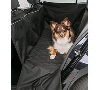 TRIXIE Facile da pulire, antiscivolo, per il sedile posteriore, per cani, 1,55 × 1,30 m, nero, con parti laterali extra alte, 13203