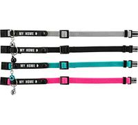 Trixie Gatto Collare con l'indirizzo, Nylon, colori assortiti