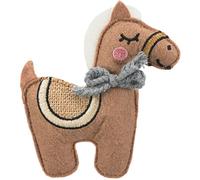 Trixie Giocattoli Stimolanti Organici - Cavallo, Tessuto, Catnip, 10 cm
