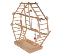 Trixie Gioco In Legno A Scala 44x44 Cm Per Uccelli, Canarini, Inseparabili
