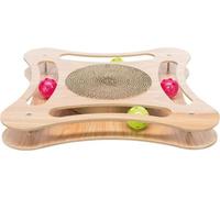 Trixie Graffiatoio in cornice di legno, con giocattoli, 35 × 4 × 35 cm