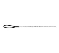 Trixie - Guinzaglio Cromato per Cani con Passante in Nylon, 1 m x 3 mm, Colore: Nero
