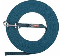 TRIXIE Guinzaglio da traino, 15 m/17 mm, L-XL, petrolio, guinzaglio gommato per cani di grossa taglia, cinghia robusta e gancio per bullone - 197899