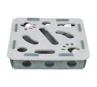 TRIXIE Hole'n'Roll Box gioco per gatti in feltro - 30 × 30 × 7,5 cm