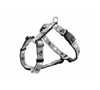 TRIXIE Imbracatura per Cane in Argento Catarifrangente, Colore Nero/Grigio (Altamente Catarifrangente)