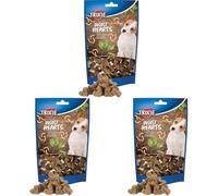 TRIXIE Leckerli 31660 - Snack Hearts con vermi di farina, 80 g, senza glutine per cani, senza cereali e zucchero, gustoso ricompensa per allenamento e casa (Confezione da 3)