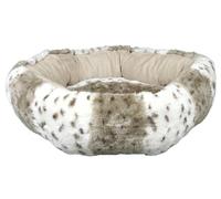 TRIXIE Leika Cuddle Dog Bed Beige/Bianco, 50 Centimetri