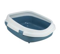 Trixie Lettiera Per Gatti Primo XXL Blu/Bianco, Antiscivolo, 56x25x71 Cm