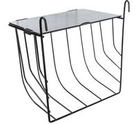 Trixie Lettino da fieno sospeso con coperchio, 20 × 18 × 12 cm, metallo verniciato, nero