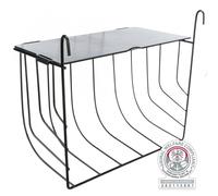 Trixie Lettino da fieno sospeso con coperchio, 25 × 18 × 12 cm, metallo verniciato, nero