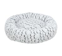 Trixie Letto Mila Bianco-Grigio, Rotondo per Cani, Varie Misure, Nuovo
