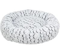 TRIXIE Letto Mila, rotondo, peluche, ø 60 cm, bianco-grigio