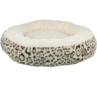 TRIXIE Letto per cani Leo, rotondo, morbido cuscino per cani in crema, Ø50 cm, comodo letto per cani con morbida fodera in peluche - 374240