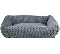 TRIXIE Letto per cani Livia, 80 x 60 cm, colore grigio, morbido e lavabile, 37303