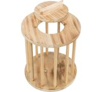 Mangiatoia cilindro per il fieno in legno fiammato Trixie