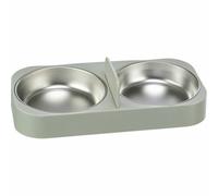 Trixie Mangiatoia per Animali Domestici Bianco Acciaio Inox Plastica 500 ml 32 x 5 x 16 cm - Marca: Trixie - EAN: 4011905243481