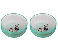 Trixie Miele e tramoggia ciotola in ceramica, 11 cm, 1 pezzo, colore: seleziona nel messaggio regalo o invia il colore può variare (Confezione da 2)