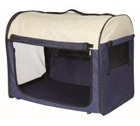TRIXIE Mobile Dog Kennel, Medium/Large, Dark/Light Blue