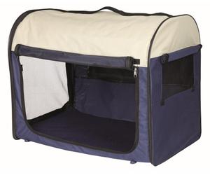 TRIXIE Mobile Dog Kennel, Medium/Large, Dark/Light Blue