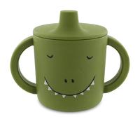 Trixie - Mr Dino Sippy Cup - 4m+ - 100% Food Grade Silicone - Green