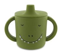 Trixie - Mr Dino Tazza Sippy - 4m+ - 100% Silicone per uso alimentare - Verde