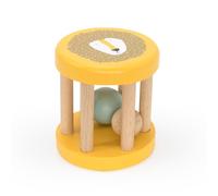 Trixie Mr. Lion Wooden Rolling Rattle - Baby Toy - FSC-Certified Wood - 6m+