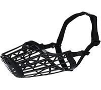 TRIXIE Museruola per cani | Museruola in plastica resistente stile cestino per cani di taglia grande con una vestibilità sicura.