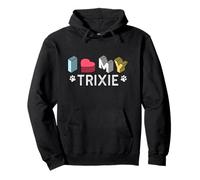 Trixie - Nome del Cane Personalizzato Trixie Pet Lover Felpa con Cappuccio