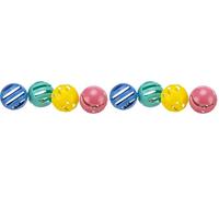 Trixie - Palline a Forma di Gatto in plastica, 4 cm (Confezione da 2)