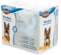 TRIXIE pannolini per cagne taglia XL - mutandine assorbenti per incontinenza & calore - 12 pezzi con elastico di comfort - facili da indossare - circonferenza vita 40-58 cm