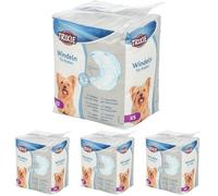 TRIXIE Pannolini per Cani Maschi, Taglia XS, Circonferenza Vita 20-42 cm, 12 Pezzi, Igiene per Incontinenza, Fascia Elastica e Chiusure Adesive, Imbottitura in Pile Sssorbente, 23640 (Confezione da 4)