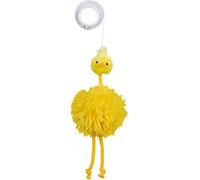 Trixie Peluche di pollo su fascia elastica per gatto, 20 cm, confezione da 4