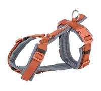 Trixie Pettorina per cani Premium Trekking ruggine marrone/grigio grafite 32-38x1,3 cm