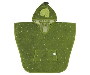 Trixie Poncho - Mr Dino - 100% Cotone Biologico - Poncho per bambini - Verde