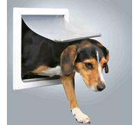 TRIXIE Porta a ruota libera a 2 vie S-M con sportello trasparente,...