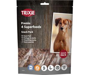 Trixie - Prelibatezze Crude superalimentari per Cani Discovery Pack 4x100g di Pollo, Anatra, Manzo e Agnello - TR-31854