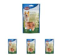 Trixie Premio Fish - Ruote per cani, 75 g (Confezione da 4) Ruote di pesce pollo