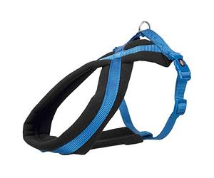TRIXIE Premium Cablaggio con Pile Imbottitura, M, 45-70 cm x 25 mm, Blu