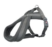 Trixie Premium Pettorina Per Cani Touren Grafite, Regolabile, Fodera In Velluto
