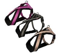 Trixie Premium pettorine in nylon imbottite, 45-70cm/25mm, grafite