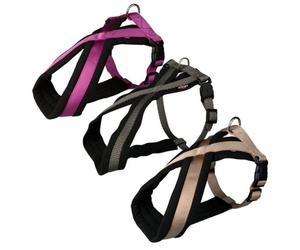 Trixie Premium pettorine in nylon imbottite, 45-70cm/25mm, grafite