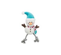 TRIXIE Pupazzo di neve, giocattolo, per cani, poliestere/cotone, 41 cm, con suono, con corda