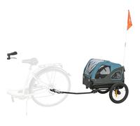 TRIXIE Rimorchio per bicicletta per cani, blu/grigio
