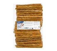 TRIXIE Rotolini da masticare manzo per cani - ø 9-10 mm, 12 cm - 100 pezzi | Snack dentale attorcigliato senza zuccheri aggiunti né glutine - Gustoso e naturale, sostiene l'igiene orale del cane