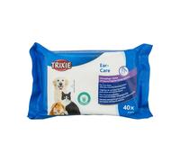 Trixie Salviette umidificate per le orecchie, con aloe vera, multiuso, 40 pezzi